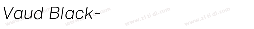 Vaud Black字体转换 Vaud Black字体转换